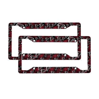 Atlanta Falcons Print Car license plate frame four hole license plate holder (one pair)