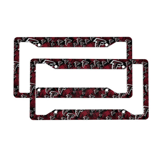 Atlanta Falcons Print Car license plate frame four hole license plate holder (one pair)