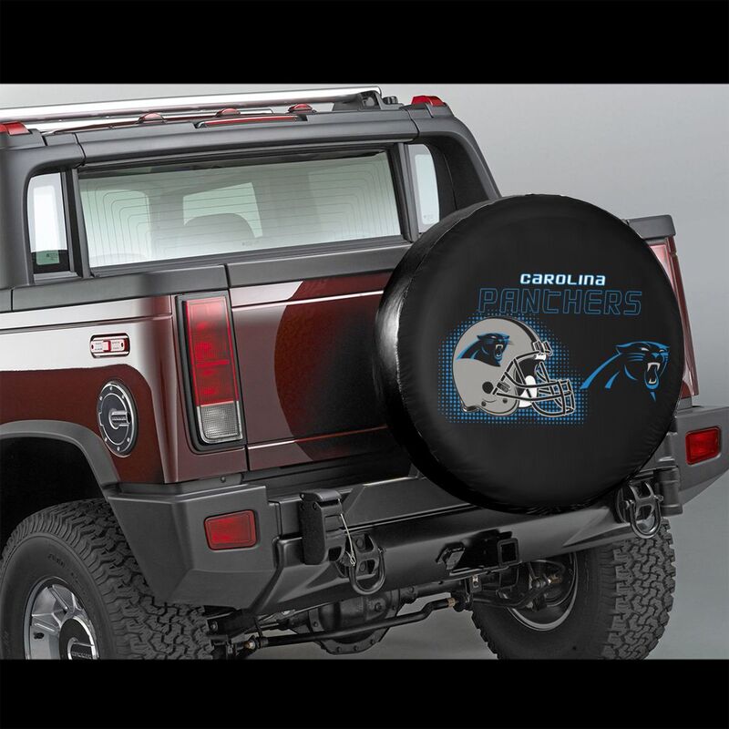 Carolina Panthers Print car tire protection cover car spare tire dust protection covers