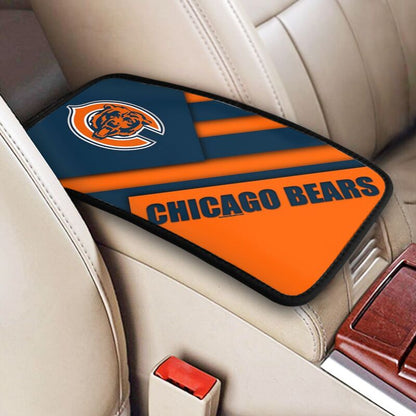 Car armrest box pad Chicago Bears 1 Printed central armrest box cushion protective pad