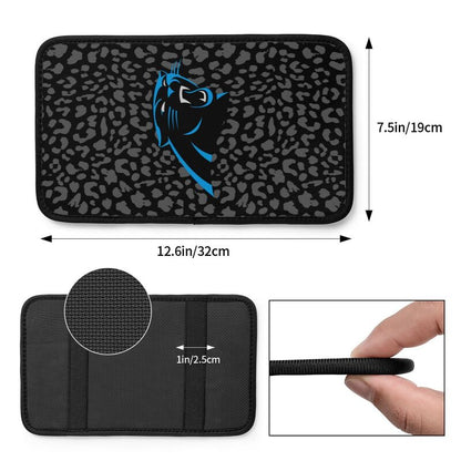 Carolina Panthers print Car handrail box cushion Personalized car armrest cover