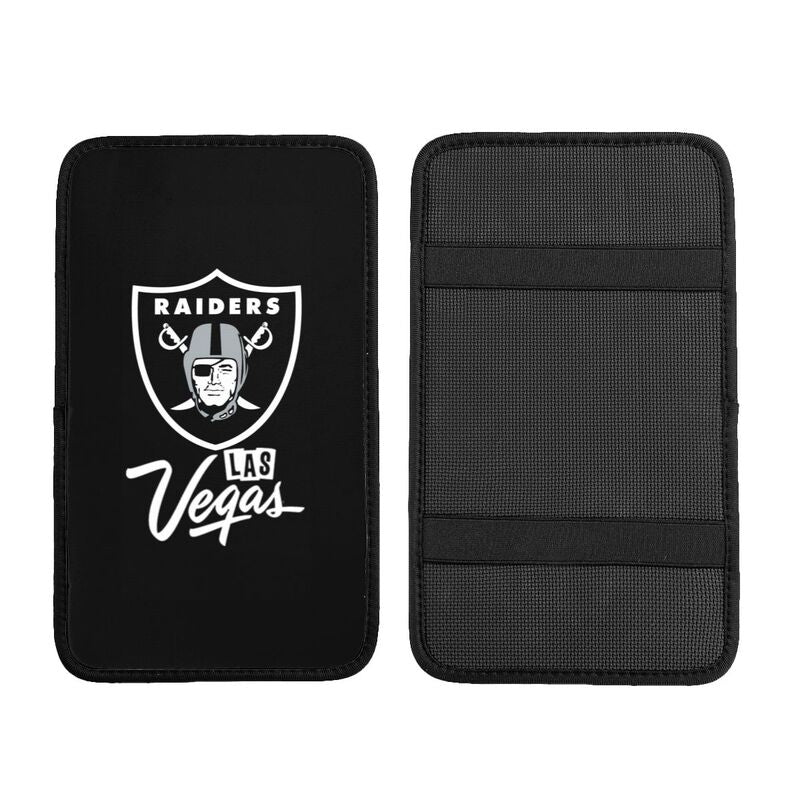 Car armrest box pad Las Vegas Raiders Printed central armrest box cushion protective pad