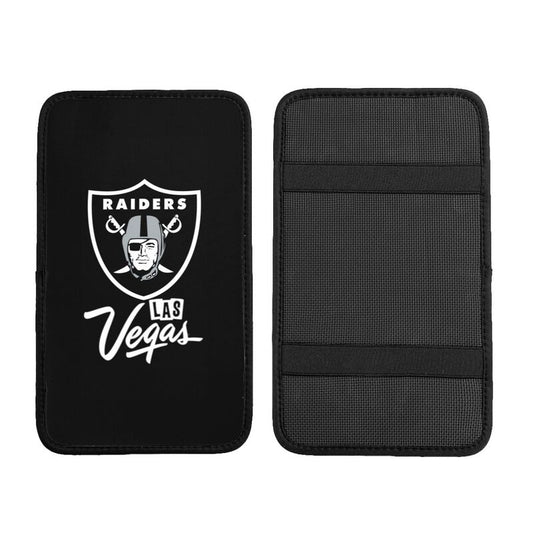 Car armrest box pad Las Vegas Raiders Printed central armrest box cushion protective pad