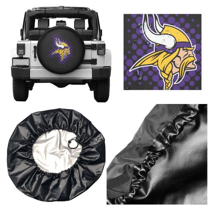 Minnesota Vikings Printing tire protection cover car sun protection tire protection cover