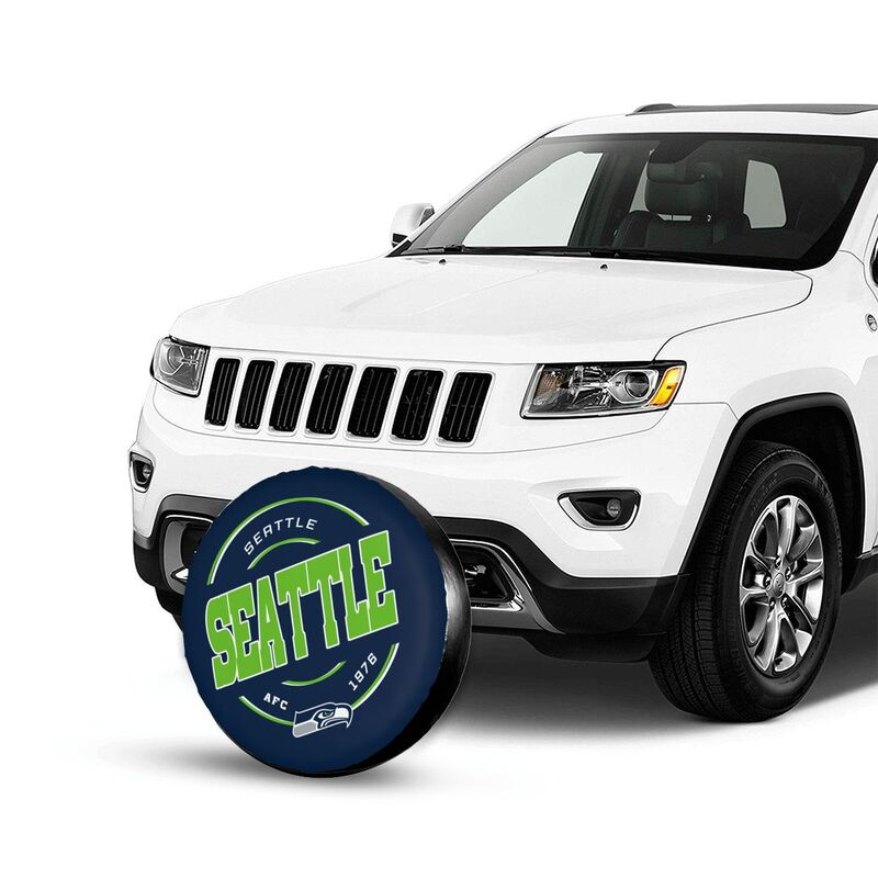 Seattle Seahawks Printing car tire protection cover car spare tire dust protection cover