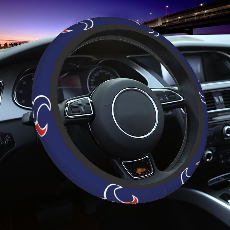 Houston Texans Printed breathable elastic steering wheel protective cover