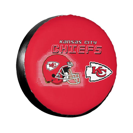 Kansas City Chiefs Print car tire protection cover car spare tire dust protection covers
