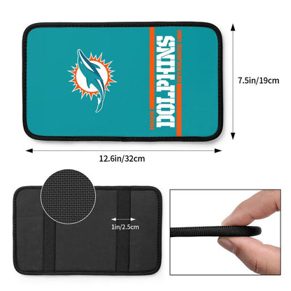 Miami Dolphins Printed car armrest box pad Protective pad