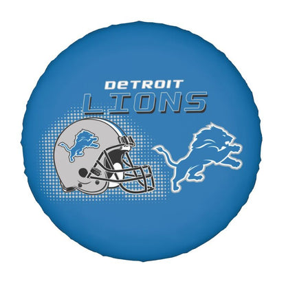 Detroit Lions Print car tire protection cover car spare tire dust protection covers