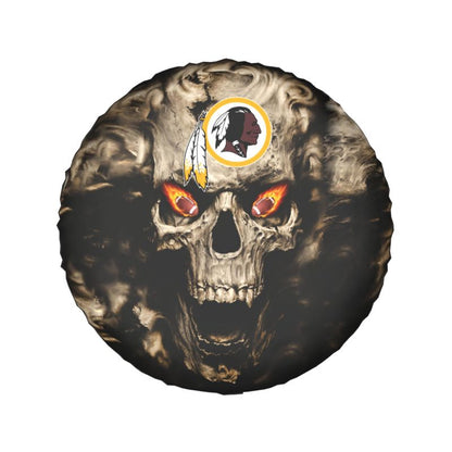 Washington Redskins print Skull print car tire cover tire dust cover
