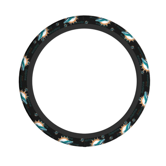 Miami Dolphins Printed elastic steering wheel cover car steering wheel protective cover