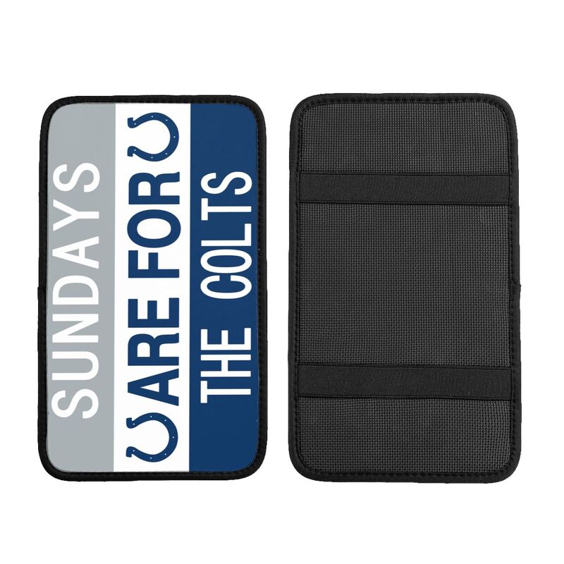 Indianapolis Colts Personalized printed car armrest cover Car handrail box cushion