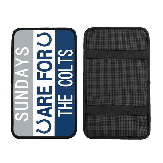 Indianapolis Colts Personalized printed car armrest cover Car handrail box cushion