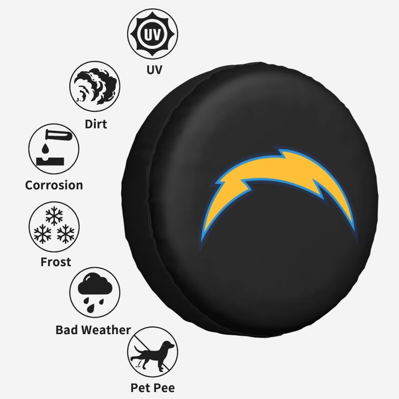 San Diego Chargers Car tire protective cover waterproof and dustproof tire cover