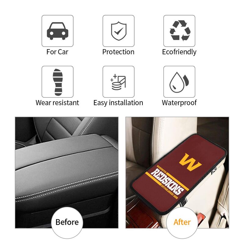 Washington Redskins Printed car armrest box pad Protective pad