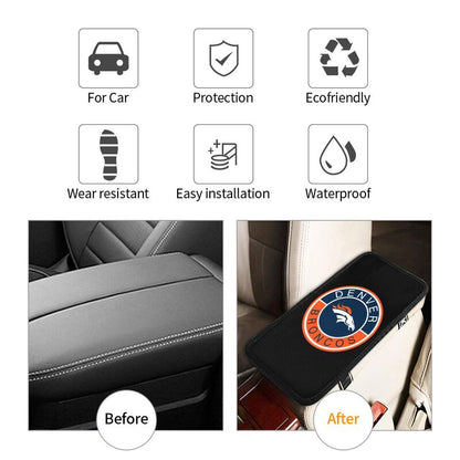 Denver Broncos print car armrest protective cover Car center console armrest pad
