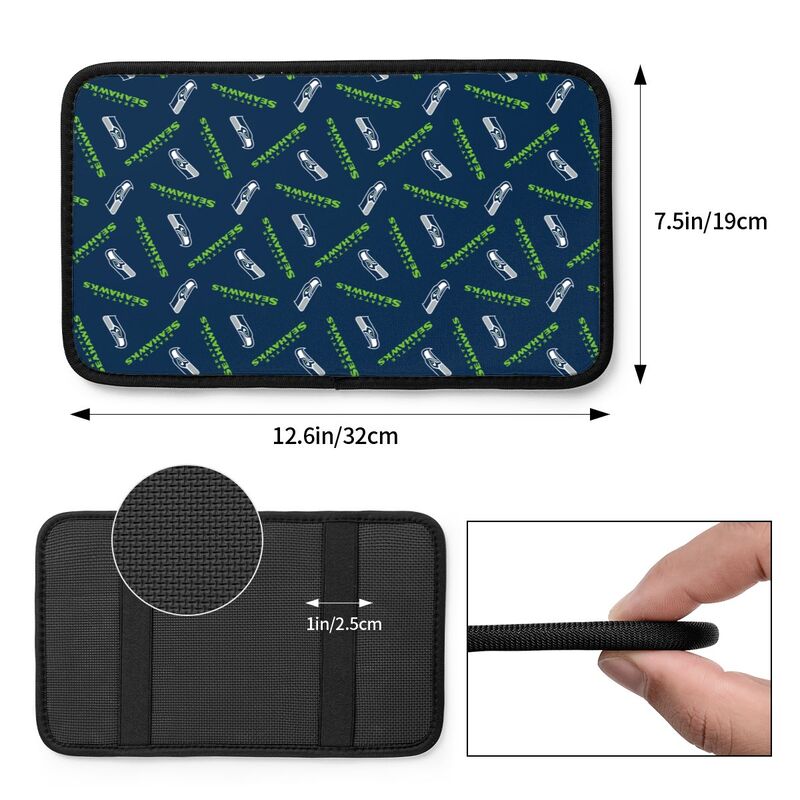 Seattle Seahawks  Printed armrest protective cover car armrest box cushion