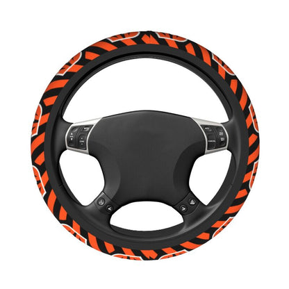 Cincinnati Bengals Printed breathable elastic steering wheel cover anti slip cover