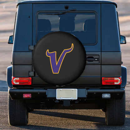 Minnesota Vikings 2 Car tire protective cover waterproof and dustproof tire cover