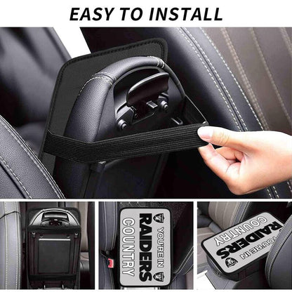 Las Vegas Raiders Printed car armrest box pad elbow support pad
