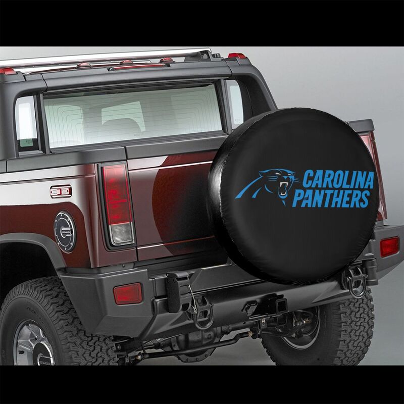 Carolina Panthers 2 car dustproof sunscreen tyre protective cover Tyre protective cover