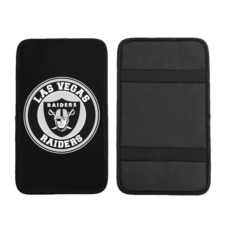 Car armrest box pad Las Vegas Raiders Printed central armrest box pad anti slip pad