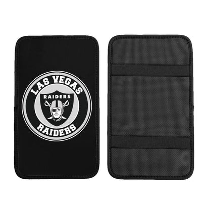 Car armrest box pad Las Vegas Raiders Printed central armrest box pad anti slip pad