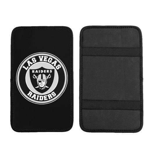 Car armrest box pad Las Vegas Raiders Printed central armrest box pad anti slip pad