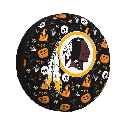 Washington Commanders Print Pumpkin Castle Small Printed Car Tire Cover Tire Dust Cover