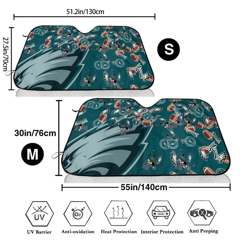 Philadelphia Eagles Print multiple sizes car windshield sunshade panel car windshield sunshade cover