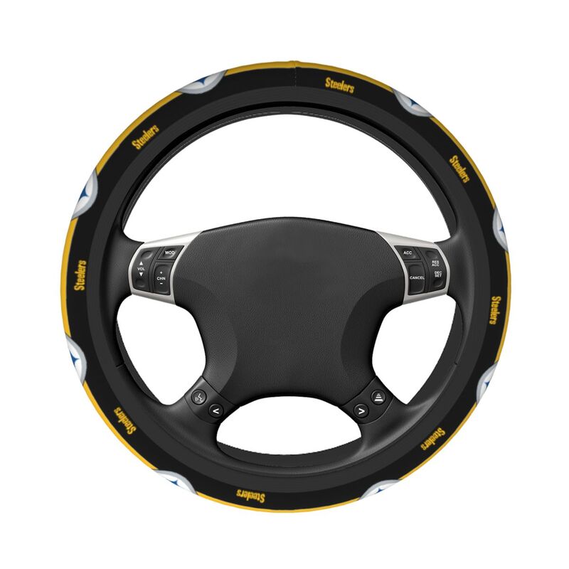 Pittsburgh Steelers 1 Printed breathable anti slip cover elastic steering wheel cover