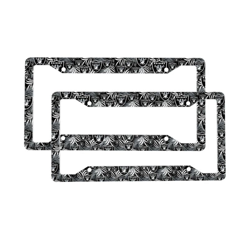 Las Vegas Raiders Print Car license plate frame four hole license plate holder (one pair)