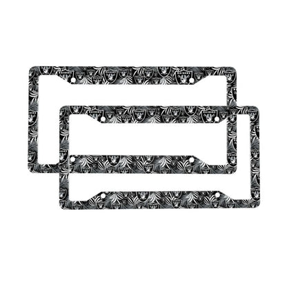 Las Vegas Raiders Print Car license plate frame four hole license plate holder (one pair)