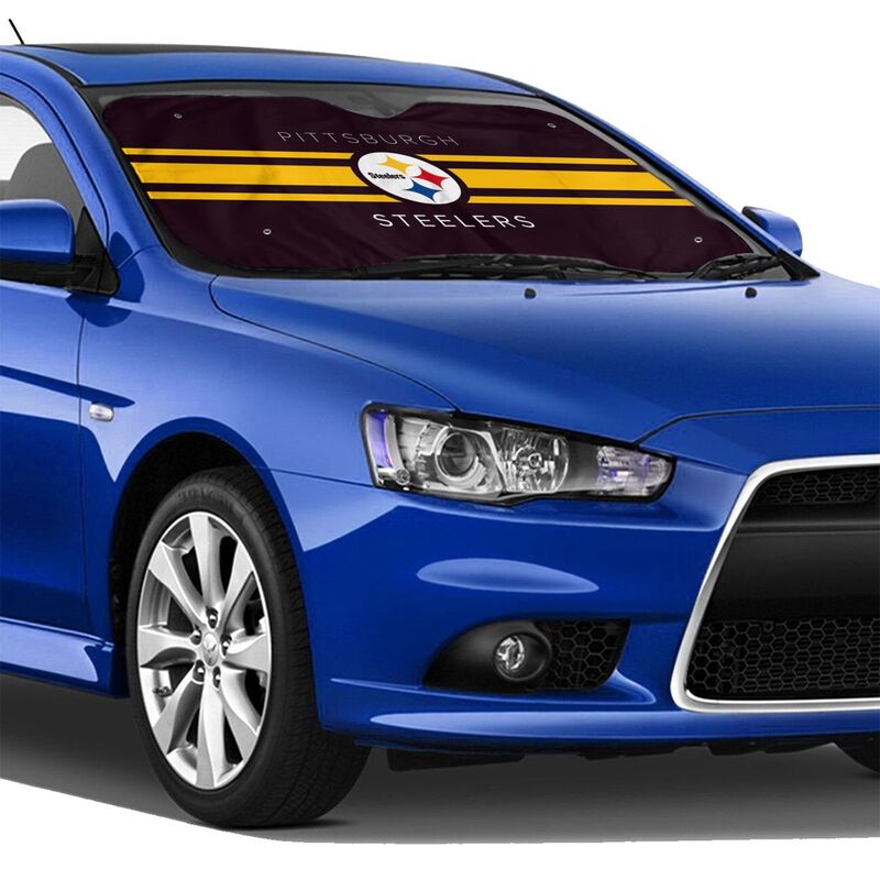Pittsburgh Steelers Printed car windshield sunshade (multi size)  front windshield sunshade