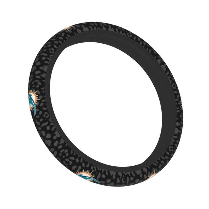 Miami Dolphins Printed elastic steering wheel cover car steering wheel protective cover