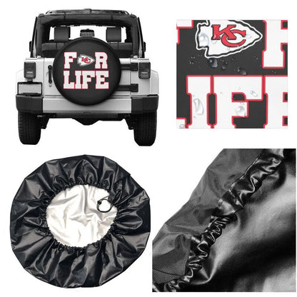 Kansas City Chiefs Printing tire protection cover car spare tire dust protection cover