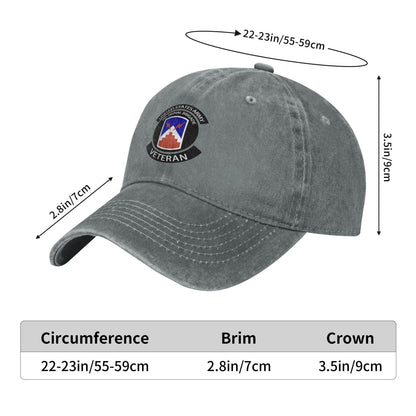 Army 7th Signal Brigade Printed unisex baseball cap adjustable cap veteran gift
