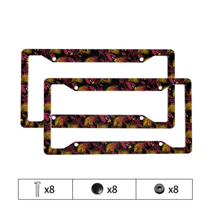 Arizona Cardinals Print Car license plate frame four hole license plate holder (one pair)