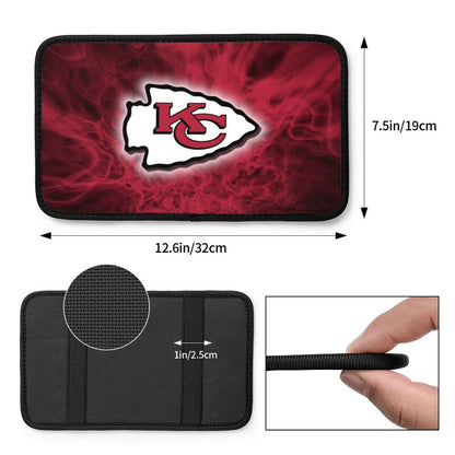 Car armrest box pad Kansas City Chiefs 5 Printed central armrest box cushion protective pad