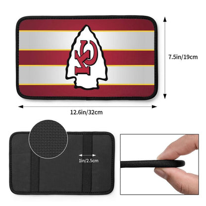 Car armrest box pad Kansas City Chiefs 3 Printed central armrest box cushion protective pad