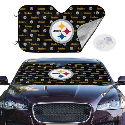 Pittsburgh Steelers Printed is suitable for front Car windshield sunshades Car windshield sunshades