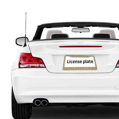 New Orleans Saints Print front rear license plate holder circular hole license plate holder (one pair)