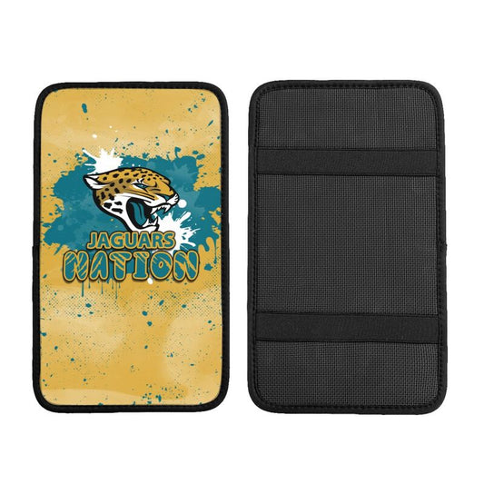 Jacksonville Jaguars print car center console armrest pad Car armrest box protective cover