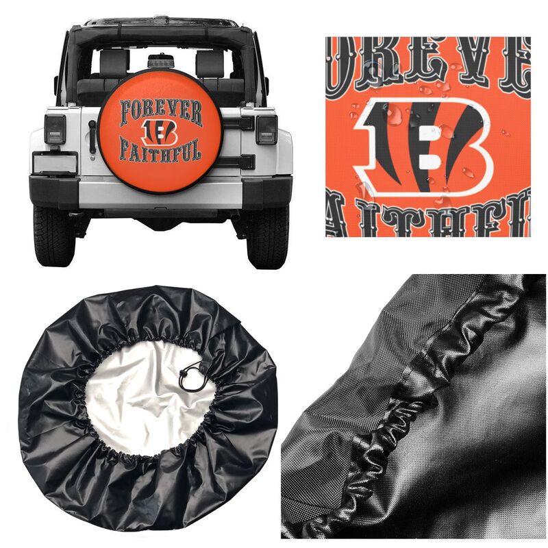 Cincinnati Bengals Printing car spare tire dust protection cover tire protection cover