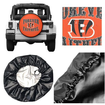 Cincinnati Bengals Printing car spare tire dust protection cover tire protection cover