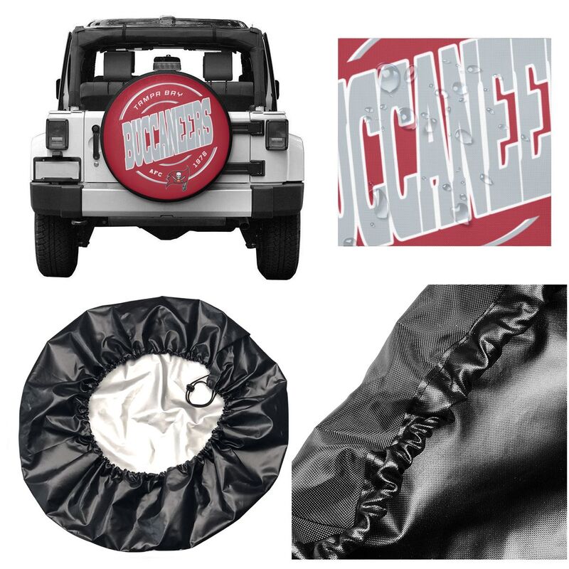 Tampa Bay Buccaneers Printing car tire protection cover car spare tire dust protection cover