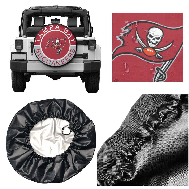 Tampa Bay Buccaneers Printed tire protection cover car spare tire dust protection covers