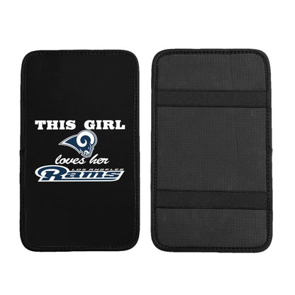 Los Angeles Rams Printing car center console pad car armrest protective cover