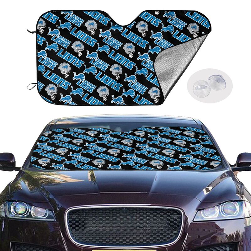 Detroit Lions Printed suitable for front Car windshield sunshades Car windshield sunshades