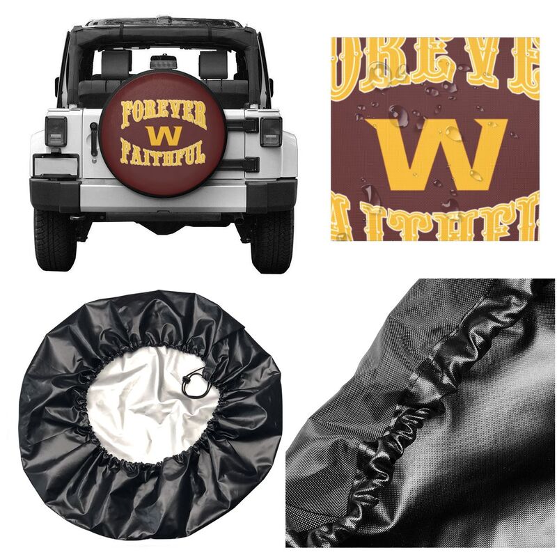 Washington Redskins Printing car spare tire dust protection cover tire protection cover